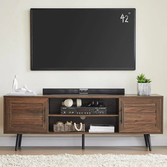 Mid-Century Wooden TV Stand