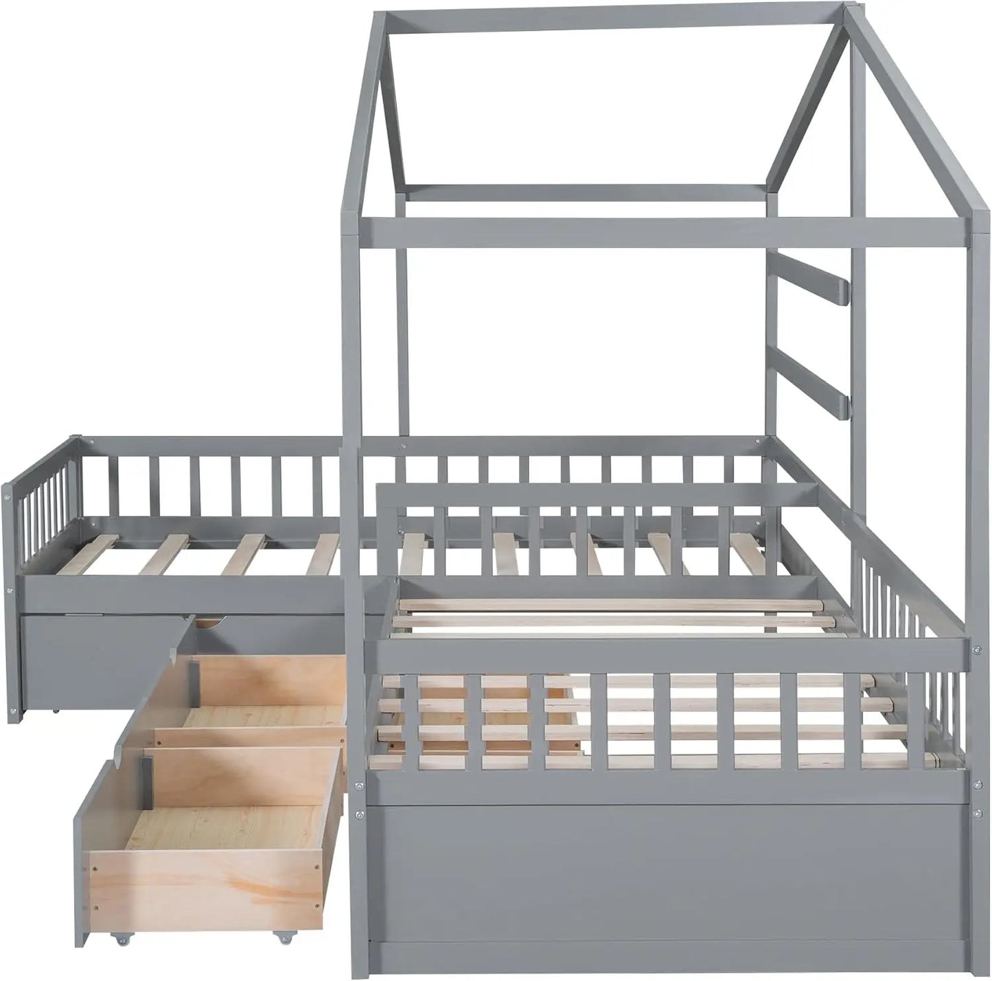 The MERITLINE L Shaped Twin Bed